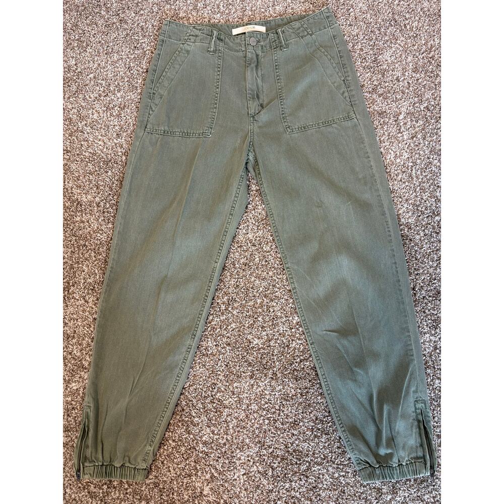 Joe’s Jeans Utility Jogger Pants Women’s 27 Sage Lyocell Blend Zip Ankle Cargo - Picture 2 of 14